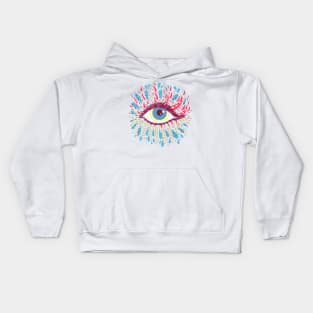 Weird Psychedelic Eye Kids Hoodie